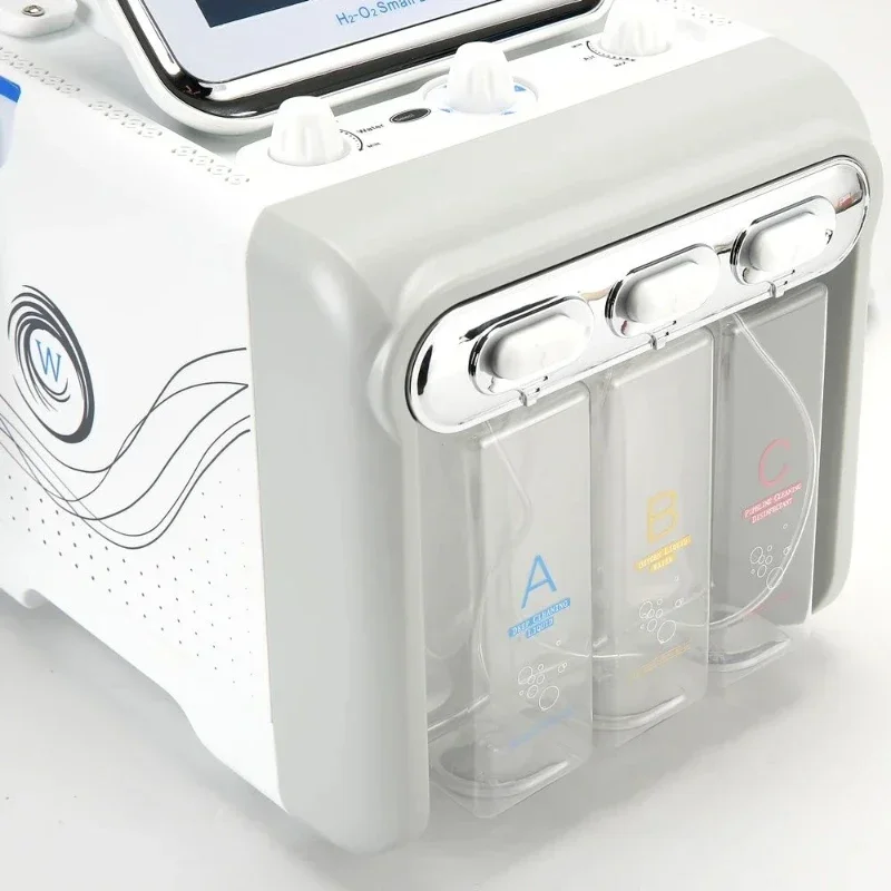 NEWHydro Dermabrasion Skin Lifting Spa 7in1 H2-O2 Water Dermabrasion Tightening Small Bubble RF Facial Microdermabrasion Machine