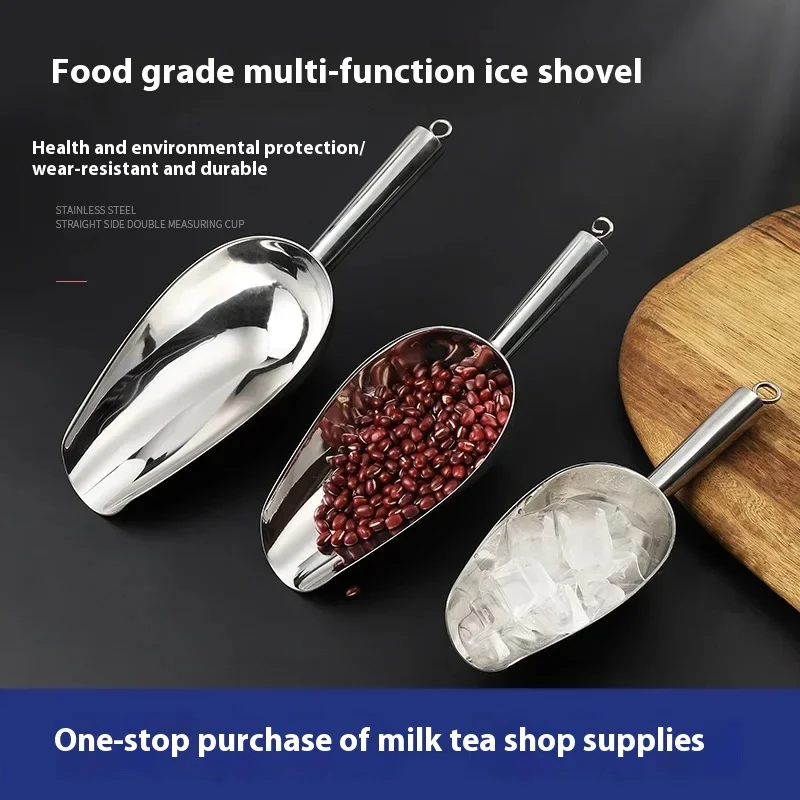 Ice Scoop Stainless Steel Ice Scoop Flour Rice Food