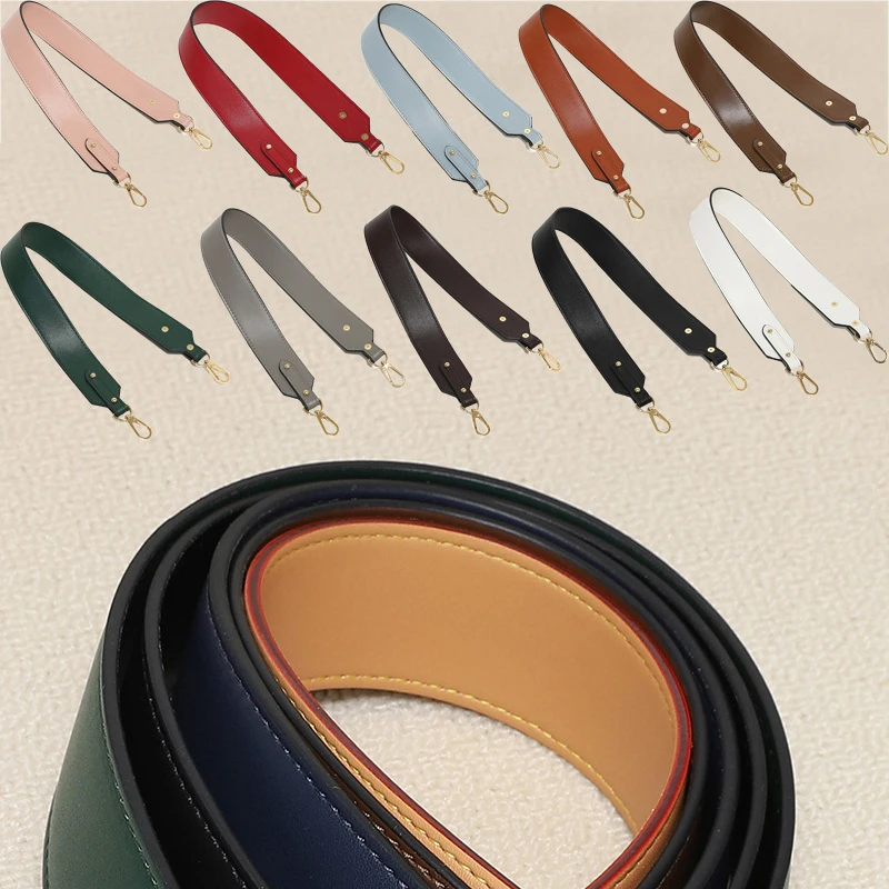 

Solid Color Shoulder Strap PU Leather Bucket Bag Shoulder Strap Armpit Bag Hand Carry Replacement Belt Short Bag Handle Strap