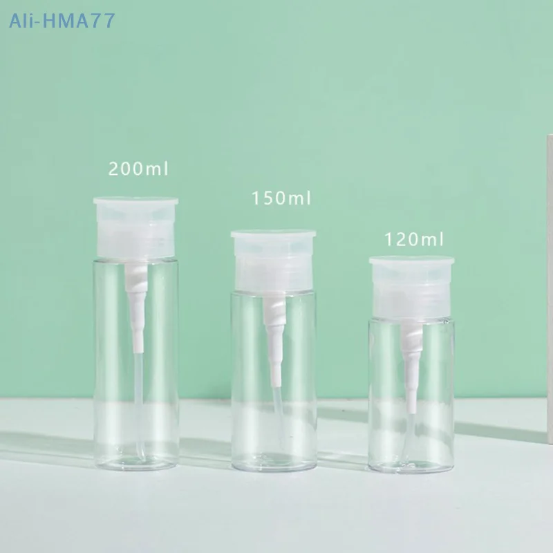 

Nail Refillable Bottles Empty Press Pump Dispenser Nail Art Polish Remover Cleaner Makeup Bottle Manicure Tool