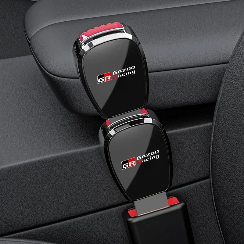 자동차 안전 벨트 버클 플러그 자동 안전 스트랩 확장 액세서리 인테리어 Toyota GR Sport Gazoo Racing RAV4 C-HR Mirai