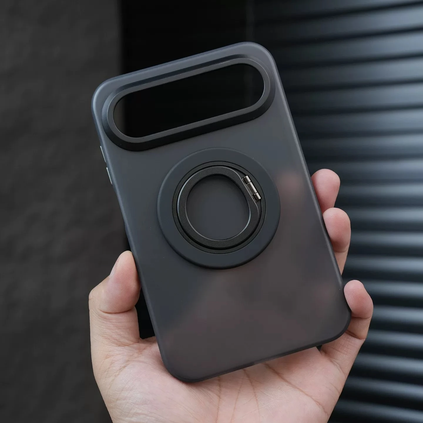 Matte Translucent Luxury Magnetic Bracket Case - Anti-Fall Back Cover & Business Shell Bumper