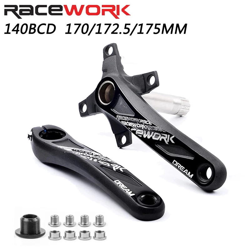 

Велосипедный кривошипный комплект RACEWORK 104BCD, нижняя часть из алюминиевого сплава для горного велосипеда, 170/172, 5/175 мм, черный кривошипный механизм, совместимый с SHIMANO SRAM