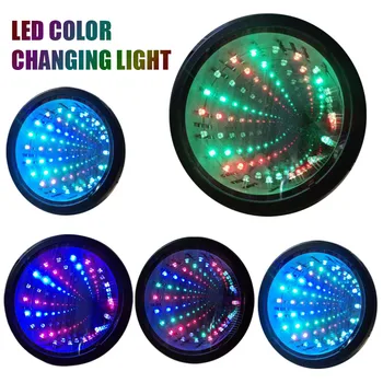 파티 장식 거실 감각 데스크탑 3D 교육 Led 선물 색상 변경 침실 ABS 터널 램프 휴대용 배터리 전원