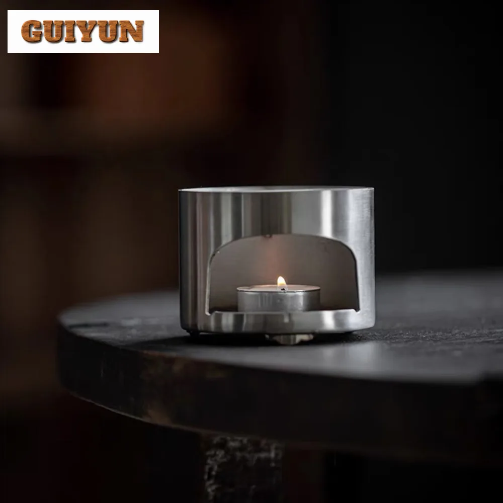 Stainless Steel Teapot Warmer Japanese Candle Warmer Lamp Tea Stove Furnace Tea Fire Stoves Kettle Stand Services Accessorie
