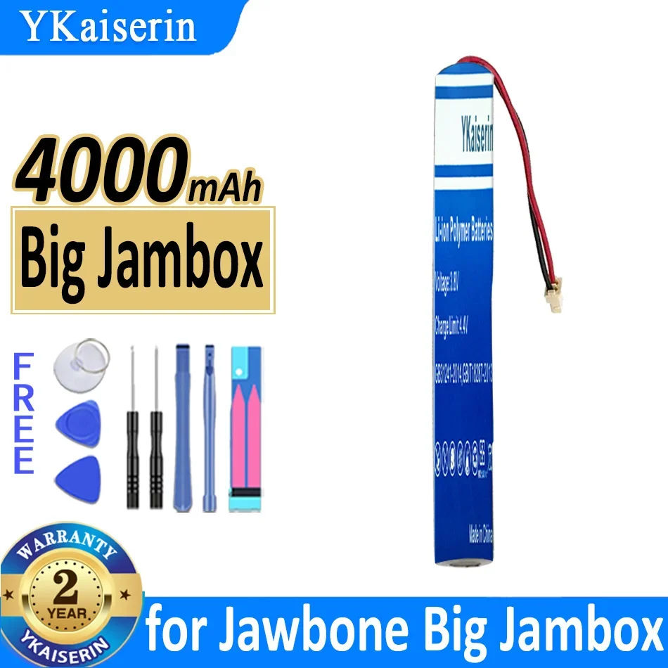 

Аккумулятор ykaisсеребрин Емкостью 4000 мАч для громкоговорителя Jawbone, гарантия 2 года + Бесплатные инструменты