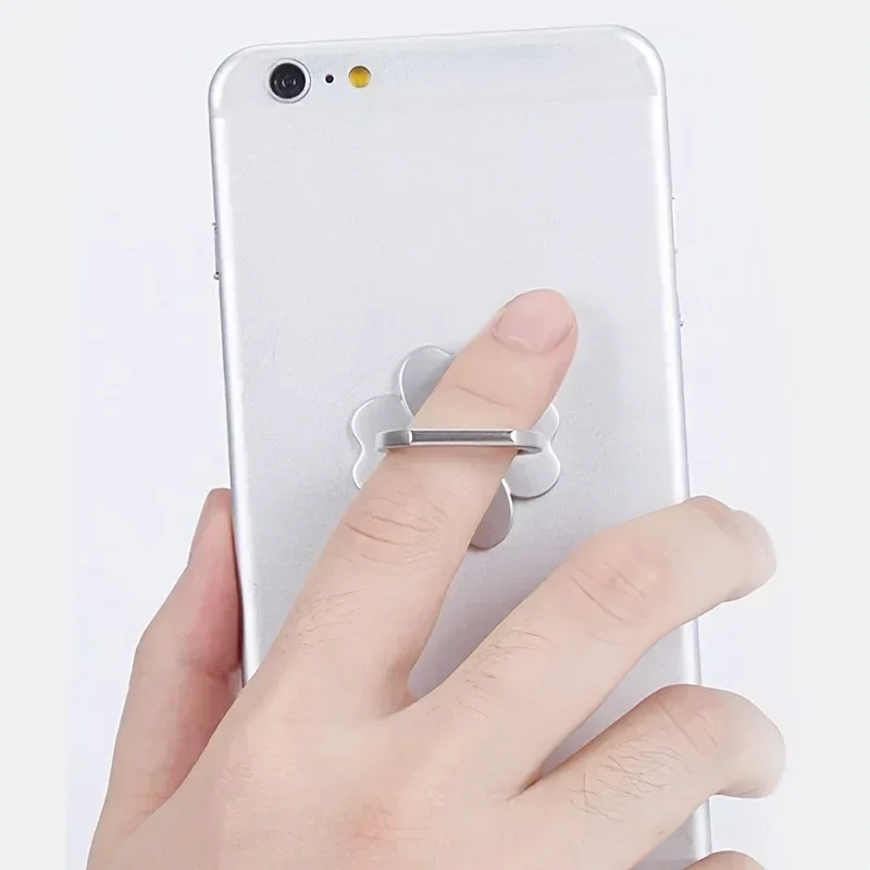 Drop-Proof Phone Ring Stand 360 Rotating for Mobile Phone Car Magnetic Mount Metal Folding Finger Stand Socket