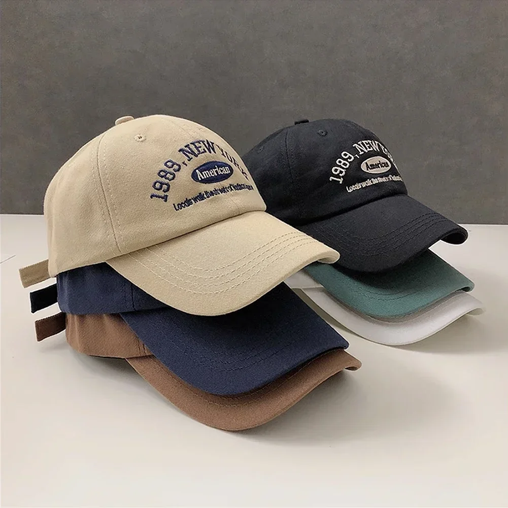 Retro Letter Embroidered Baseball Cap Autumn Winter Fashionable Versatile Cap Casual Adjustable Outdoor