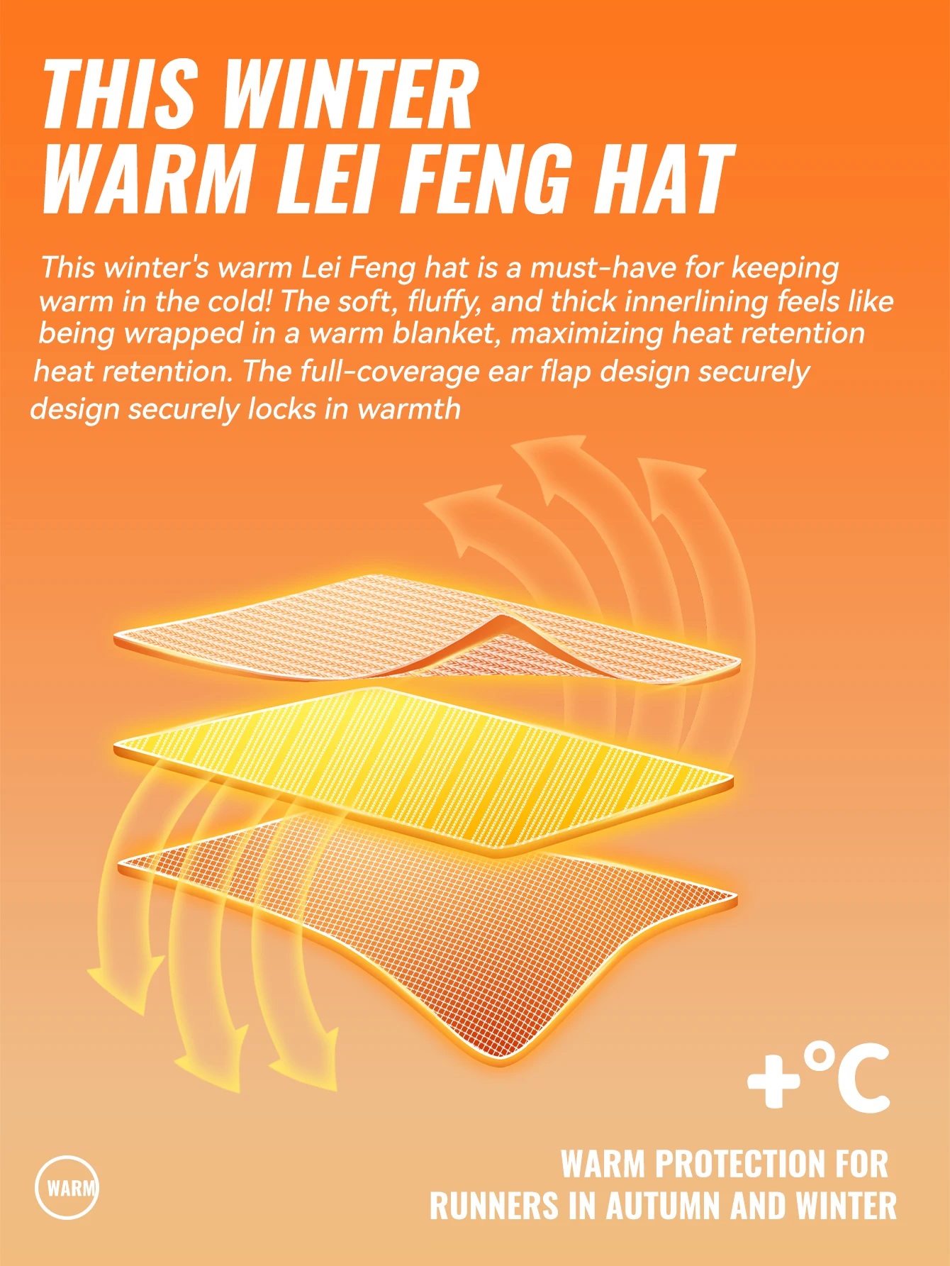WRELS Thermal Winter Earflap Hat Warm Trooper Hunting Hat Windproof Cap with Ear Flaps Cycling Motorcycle Outdoor Winter Hat – Detail 2