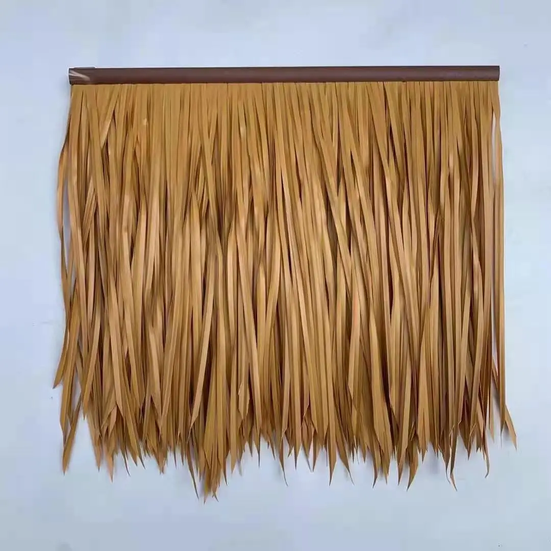 X-House 500*500mm PE Synthetic Thatch Roof Decoration Waterproof for Tiki Hut Garden Artificial Thatch