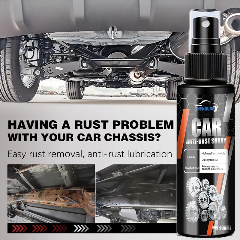 Car Chassis Rust Remover Multi-Functional for Iron Metal Surfaces Maintenance and Repair Removes Iron Oxide Provides Protection