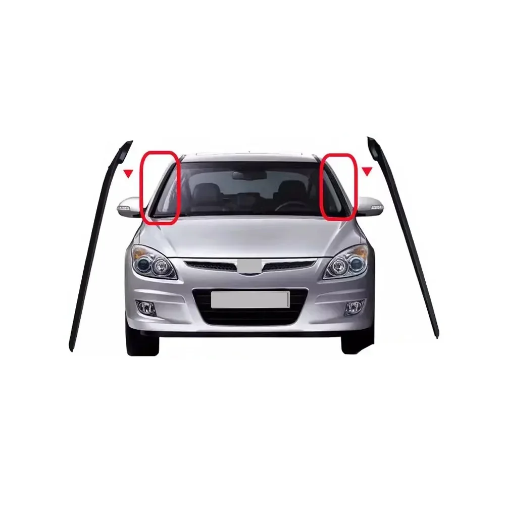 2PcsWindshieldSideHardRubberforHyundaiI30861312L000