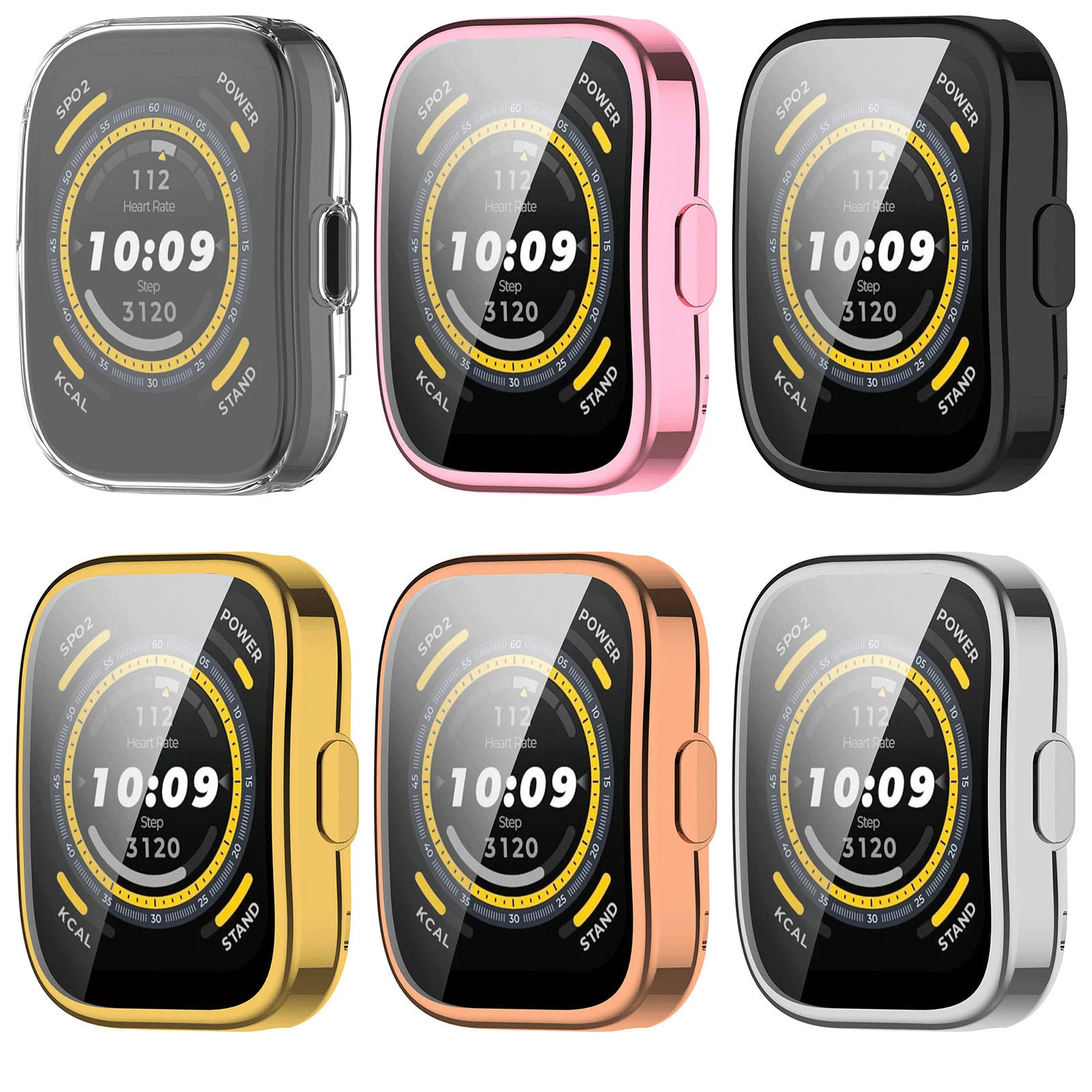 Full Cover Protective Case Soft TPU Screen Protector for Huami Amazfit Bip 5 Bip 3/3 Pro Smart Watchband Accessories watch screen protector case watch screen protector apple watch screen protector case watch case watch protective case watch protective cover bumper protective case