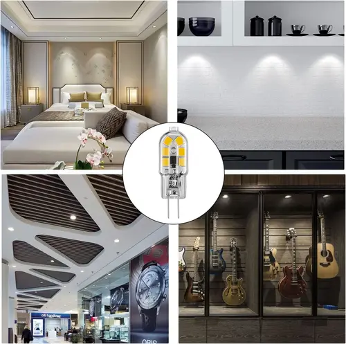 Goodland-G4 Led 전구 AC 220V DC 12V LED 램프, SMD2835 스포트라이트 샹들리에 조명 가정용 20w 할로겐 램프 교체, 10 개/묶음 6