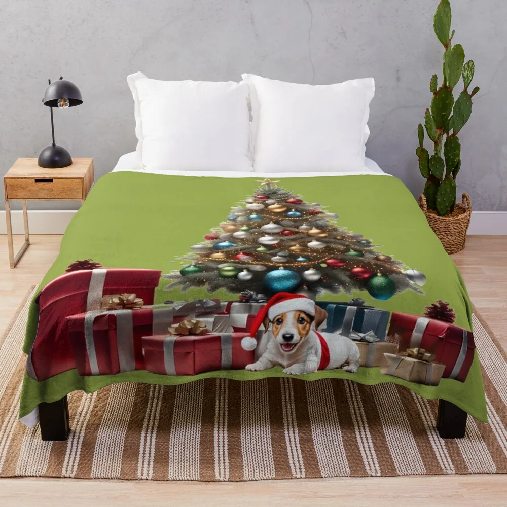 

Decorated Christmas Tree Throw Blanket Tourist Blanket For Sofa Thin sofa bed