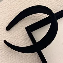 Elegant Vintage Black Headband for Women - Korean - Inspired Hair Accessory and Fashionable Gift (Black 3cm)