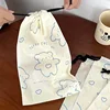 2PCS Cartoon Bear Drawstring Clothing Bag Foldable Underwear Towel Shoe Storage Travel Vacation Cosmetic Medicine Storage Box 5