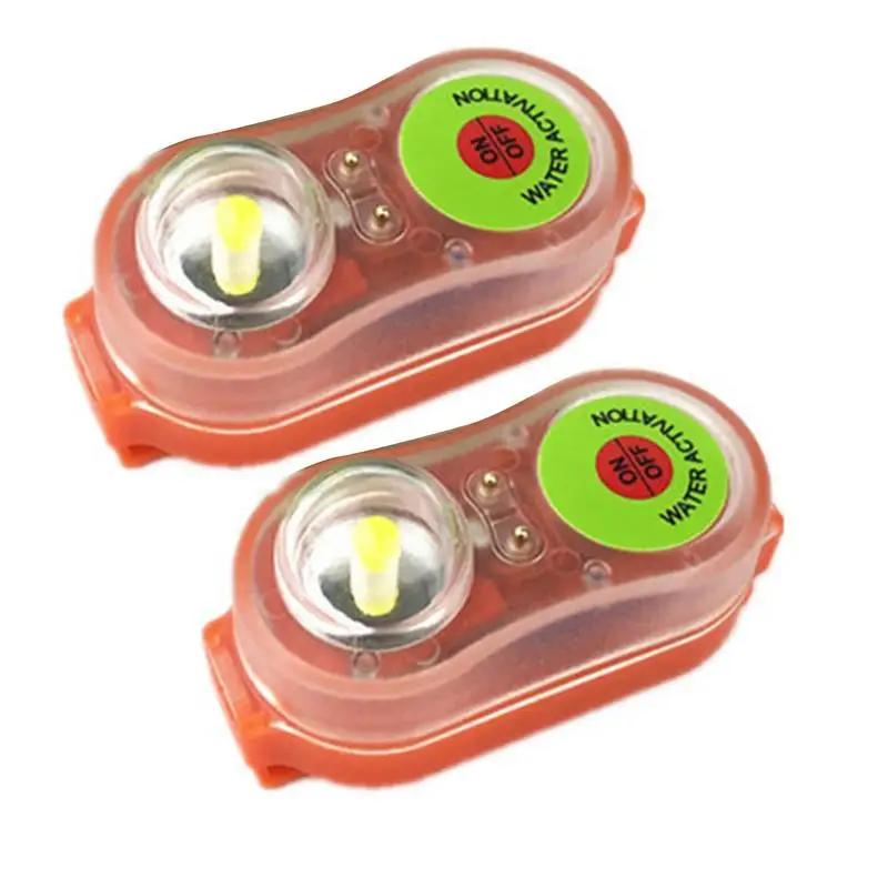 

2pcs Surfing Light LED Lithium Life Vest Light Marine Position Indicator Light Canoe Kayak Self-Lighting Flashlight