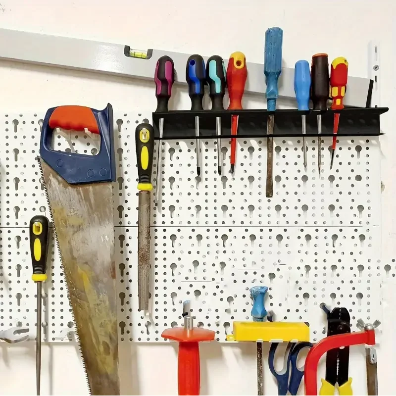 Screwdriver Holder Wall Mount 23 Holes 12.6" Heavy Duty Tool Organizer Rack for Garage Workshop Shed
