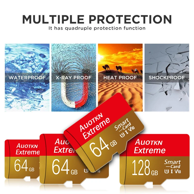 High-Speed Memory Card Bundle with Free Adapter – Multiple Storage Capacities