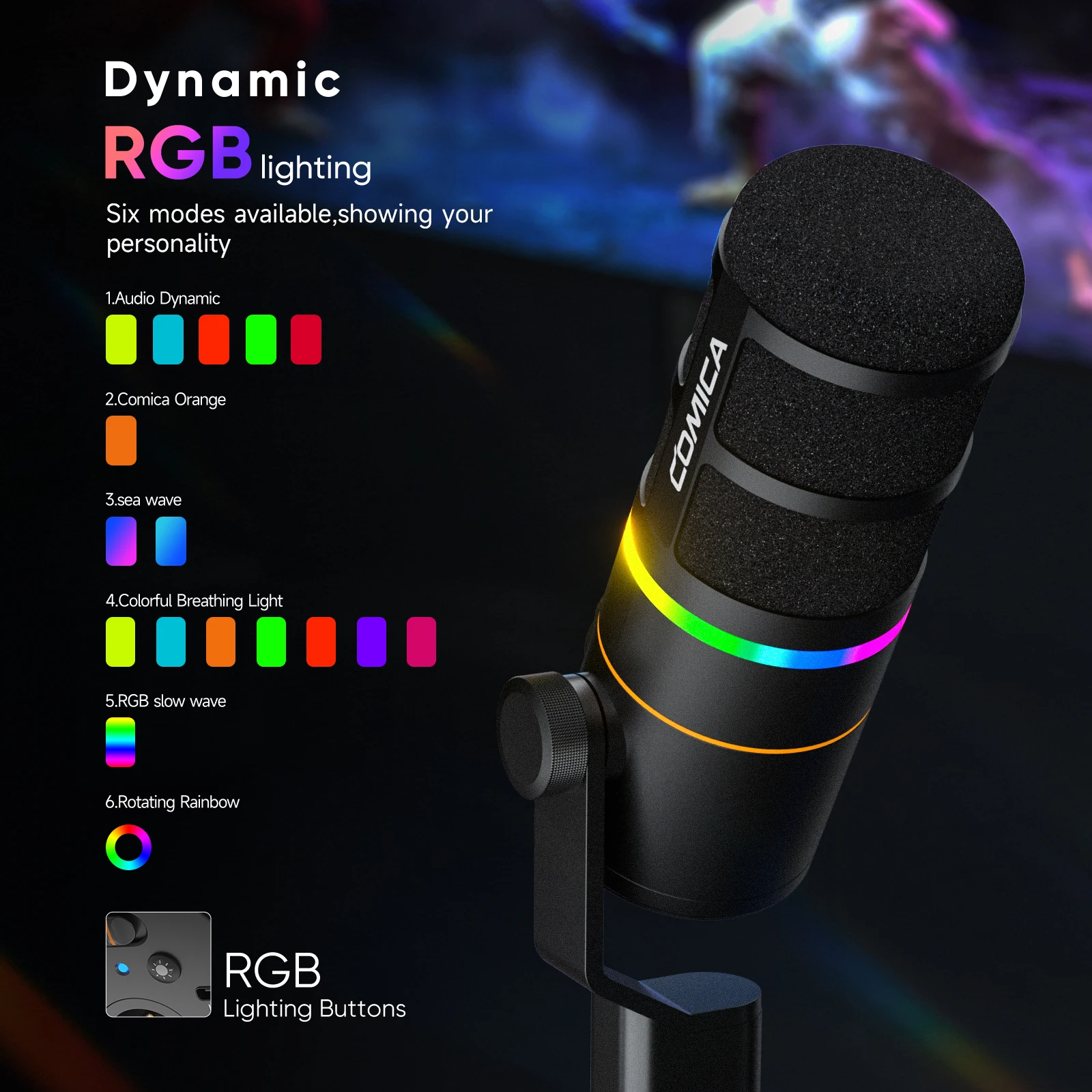 Comica EJoy D10 / D10 PRO/ D10 PRO コンボ RGB カーディオイド
