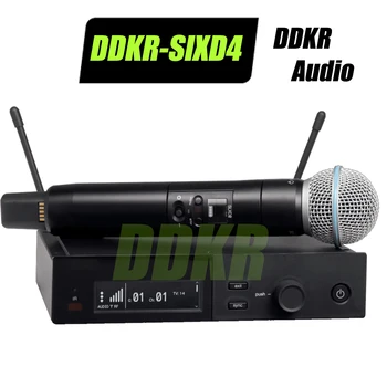 DDKR UHF 트루 다이버시티 무선 마이크 시스템, 노래방 무대 공연용, 무선 전문가 마이크