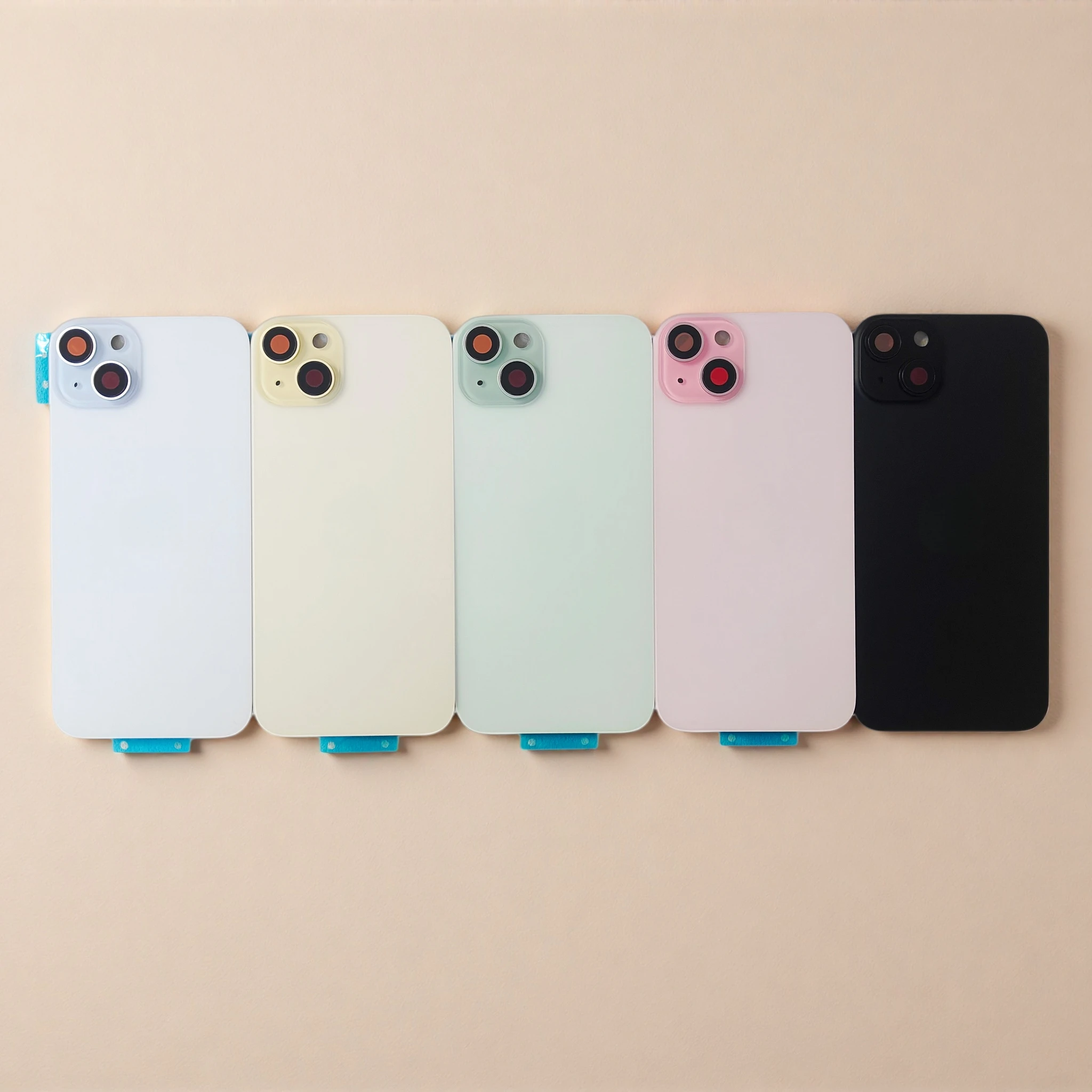 Rear Glass Replacement Kit with Wireless Charging, Camera Frame, and Waterproof Adhesive