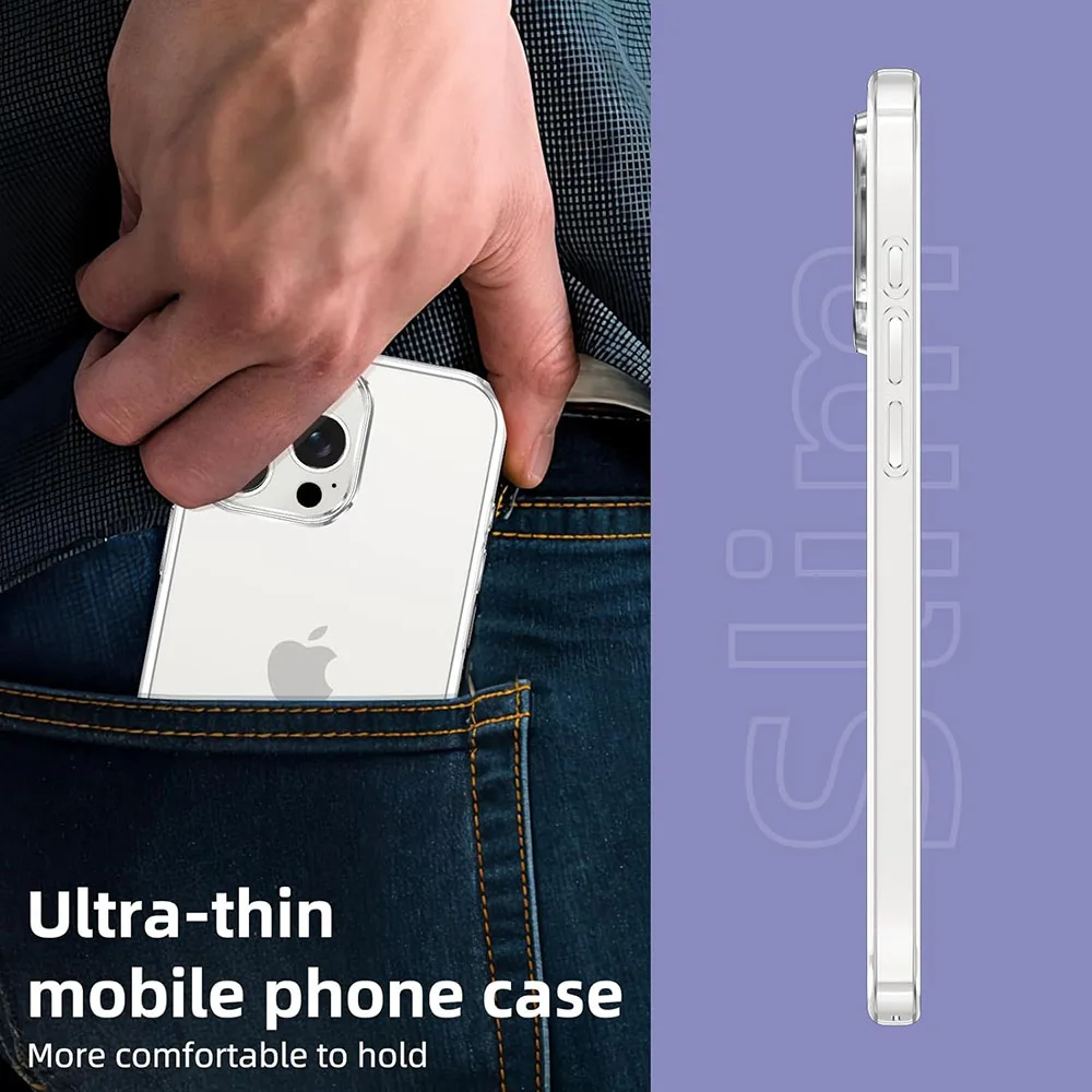 Ultra Thin Transparent Black Silicone Soft Case - Clear Shell Cover