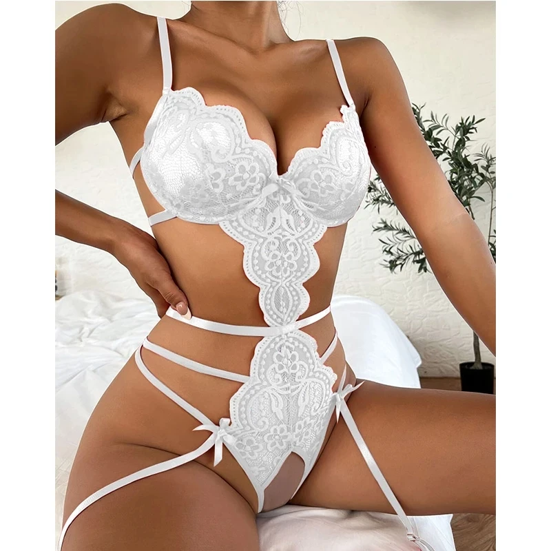 Sexy Bodysuit Woman Open Crotch Lingerie Babydoll Lace One-piece Bodysuit Porno Erotic Adult Lingerie Sleepwear