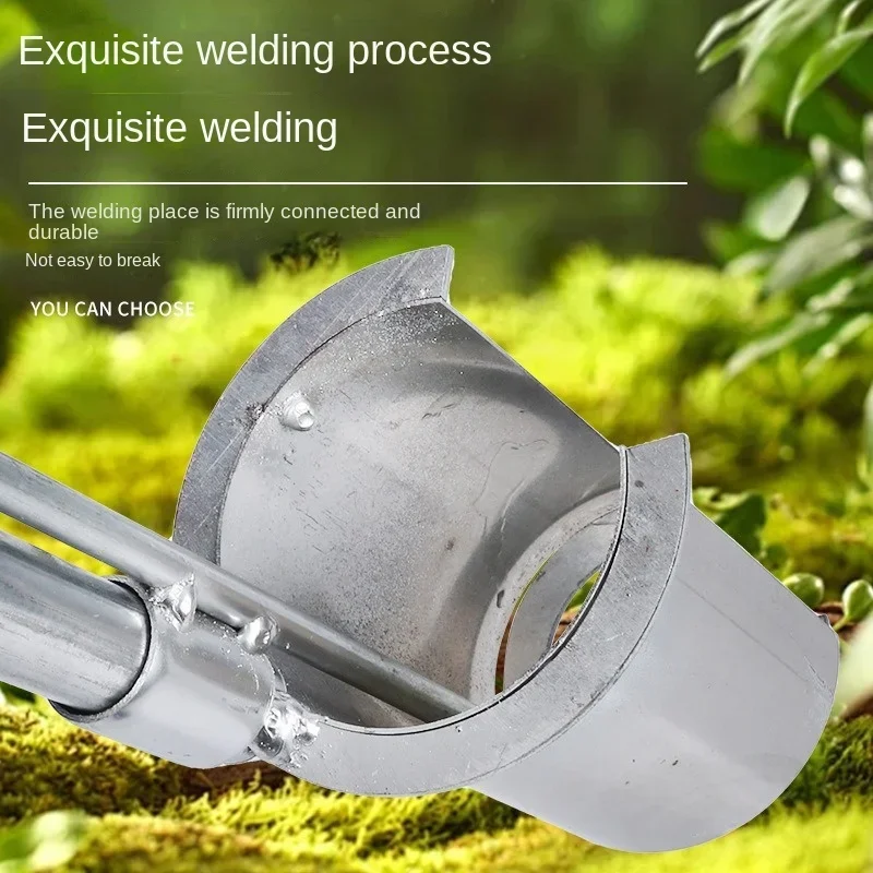 Garden Barrel Transplanter Plant Fruit Tree Seedling Transplanter Punch Holes Digging Seedlings Artifact Stainless Steel handheld planting tool