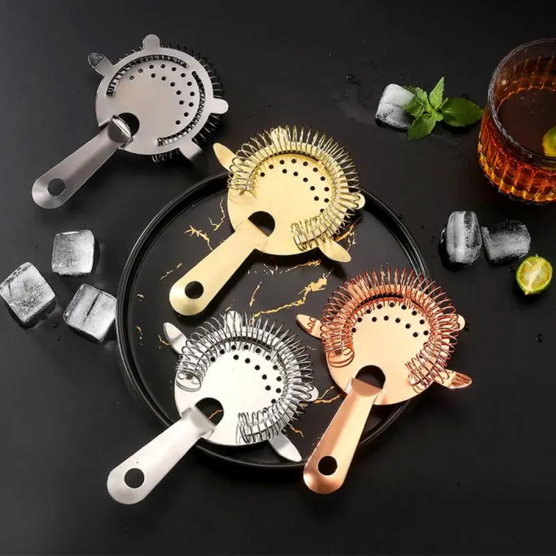 Stainless Steel Cocktail Strainer Bar Strainer Bar Sprung Cocktail Shaker Mixed Drink Bartender Professional Tools cocktail shaker strainer cocktail bar tool set