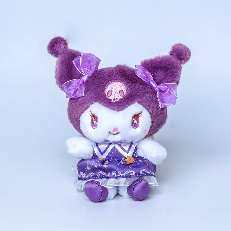 Wholesale 20pcs/lot 12cm Cute Magic  Monster Kuromi Melody Plush Toys Keyring Stuffed Pendants DOlls for Girl Gifts 5