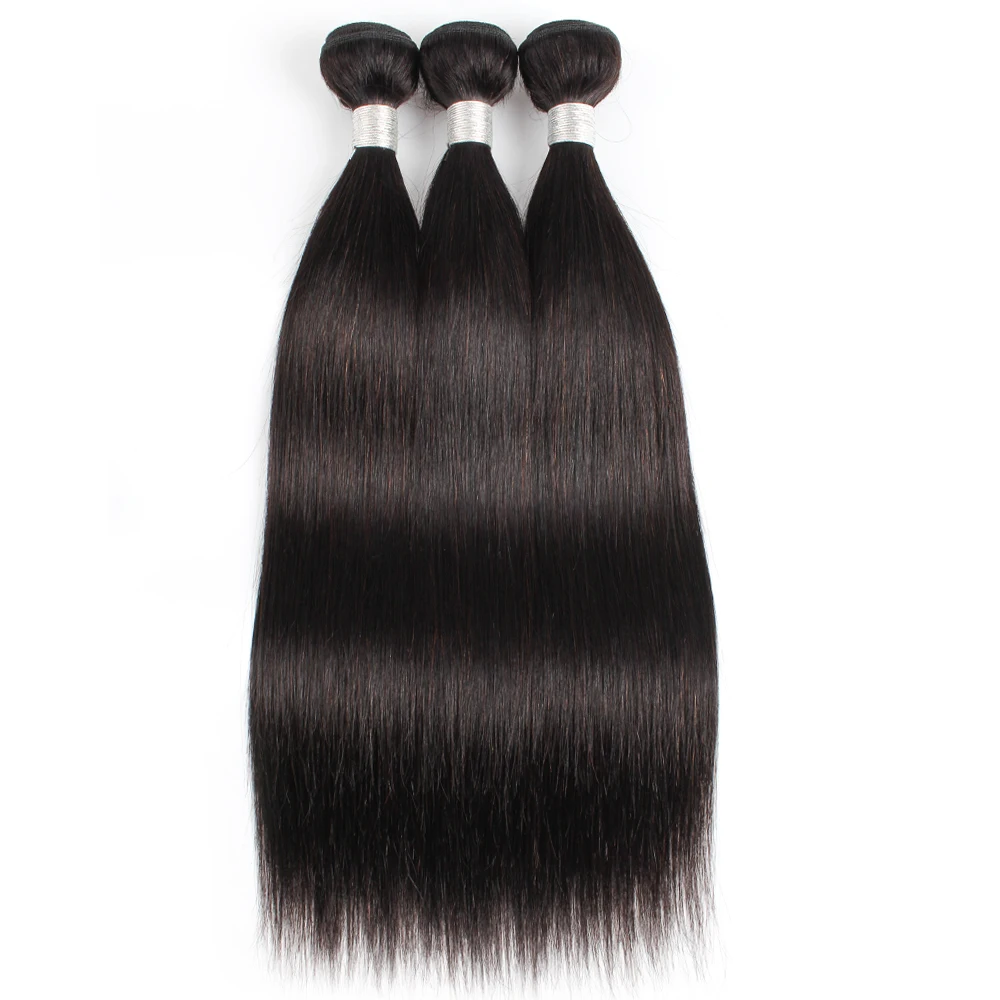 1/3 Pcs Human Hair Bundles Pre-colored Remy Indian Hair Extension Bone Straight Black Dark Brown Blonde #2 #4 #8 #27 #30 #613