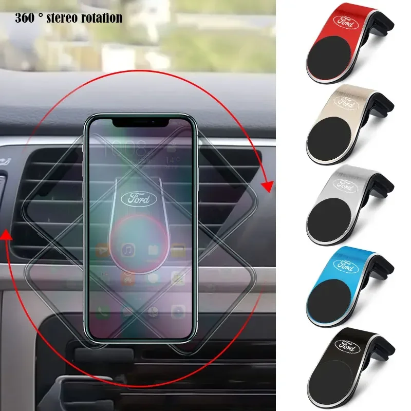 Hot For Ford New Car Phone Magnet Holder Stand Air Vent Gravity Car Moun Support For Ford Ranger C-Max S-Max Focus MK3 Gala