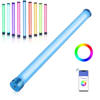 SOKANI-X25 휴대용 핸드헬드 튜브 스틱, 바이 컬러 RGB 라이트, CTT 사진 조명, 3000mah 무선 원격 제어 램프 조명