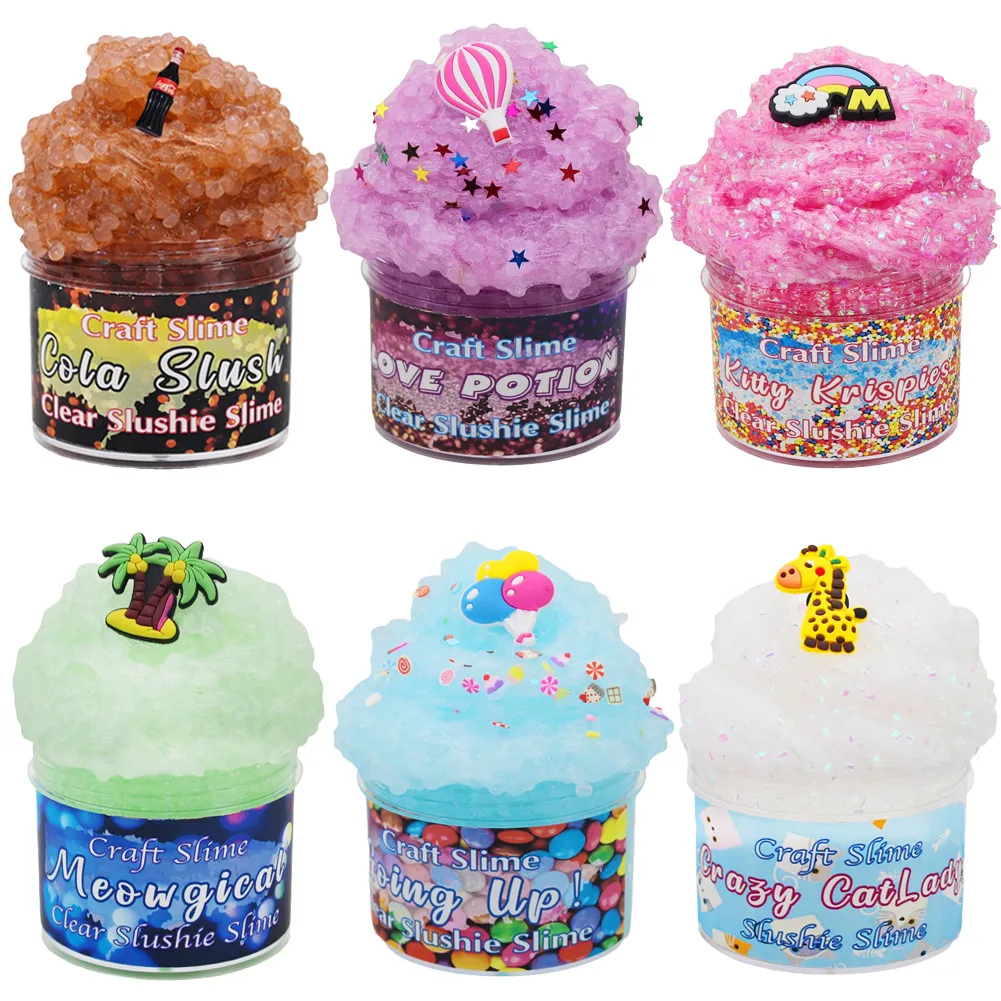 70ml Ocean Fluffy Slimes Kit Toy Gifts Children's Butter Diy Super