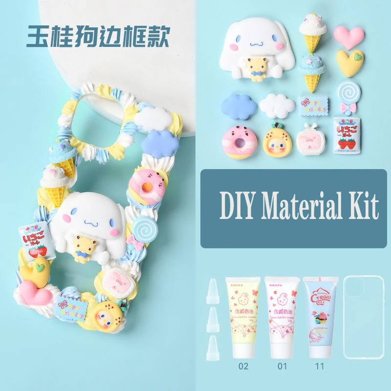 Sanrio Kuromi Manual Diy Material Kit Phone Case For Iphone 14 13