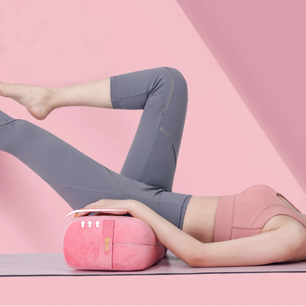 Selfree-esterilla de Yoga Rectangular, almohada para meditación y soporte, Color sólido, lavable a máquina con asa