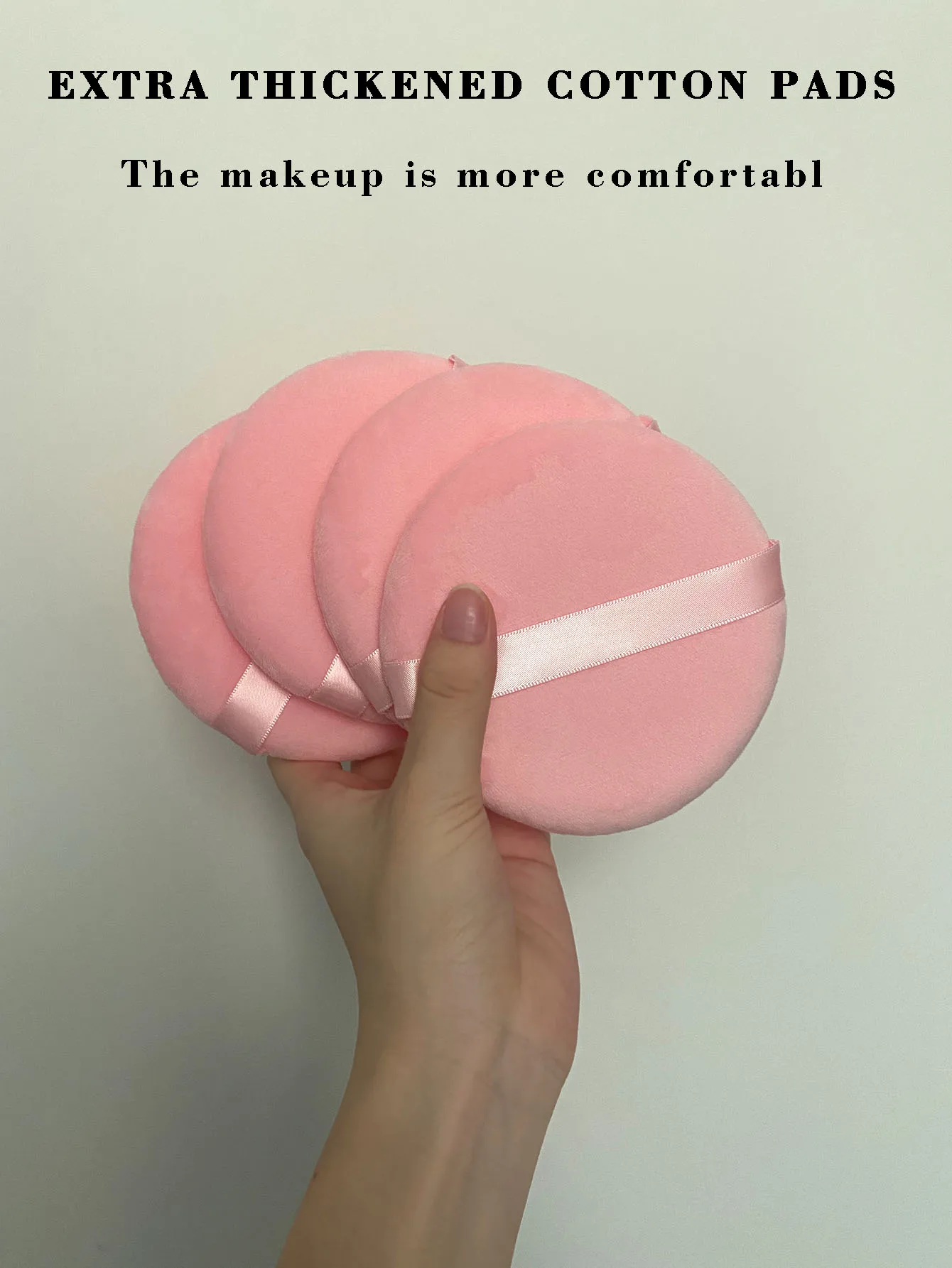 4pcs Add a large makeup sponge powder puff for soft face 3