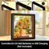 HOGOKIDS Sunflower Building Set with Led-Vincent Van Gogh Painting Frame Artwork Toy for Home Dcor Xmas Gift for Adults Teens 4