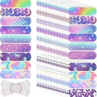 50pcs/set Colorful Sky Mermaid Band Aid Cartoon Wound Plaster Skin Dressing Patch Adhesive Bandages Woundplast for Girls 1