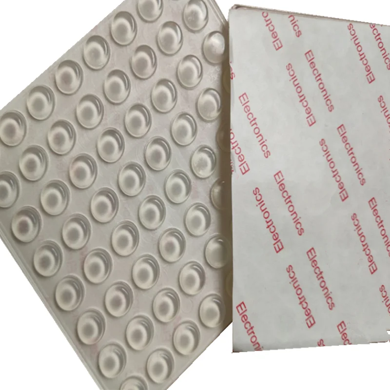 10mm x 4mm Clear Anti Slip Silicone Rubber Plastic Bumper Damper Shock Absorber Self-adhesive Silicone Feet Pads 100PCS