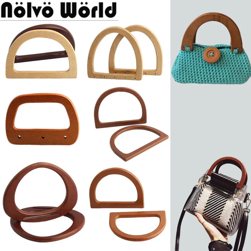 4-10PCS Natural,Brown,Camel,Arch Shaped Wooden Plywood Handles Replacement Purse Handbag Classic Tote Straps Bag DIY Accessories 2 10 20 pieces 17 11cm resin bag handle replacement wooden plastic bag handles for handbag wallet purse bags straps accessories