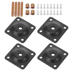 Table Leg Hardware Accessories Furniture Mounting Connectors Nut Mounts Feet Pads