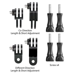 Ultimate Action Camera Accessories Kit - Universal Compatibility - 8in1 Adjustment Kit
