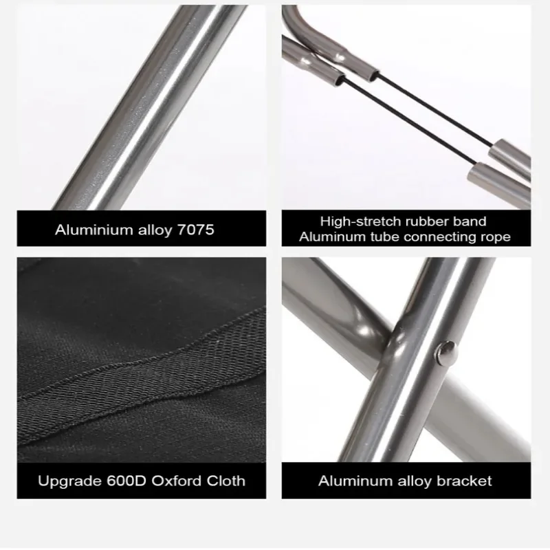 Portable Folding Fishing Chair Picnic Camping Small Stool Aluminiun Alloy