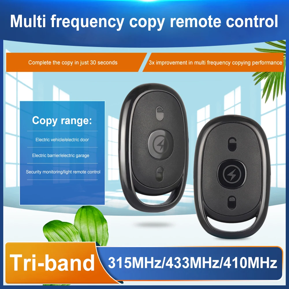 Copy Remote Controller 3 Buttons Smart Copy Duplicator 315MHz 433MHz 410MHz Duplicator Key High Sensitivity Wireless Transmitter