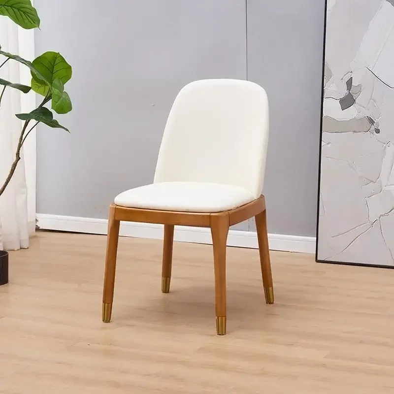 

Обеденные стулья из твердой древесины в скандинавском стиле, удобные роскошные стулья, минималистичные стулья, домашняя мебель, мебель для дома
