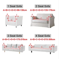 1/2/3/4 Seater Velvet Sofa Covers Stretch Couch Cover Thicken Adjustable Sofa Cover Slipcover Protector Armchair Covers For Home 2