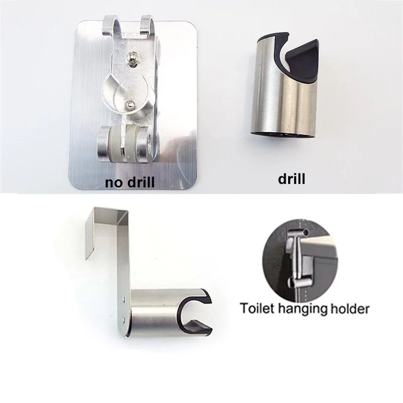 Description Picture 6 of itemprotable Handheld Toilet Bidet Faucet Sprayer ABS Shower Head Spray Gun water hose holder Tap set kit wc bathroom Self Cleaning